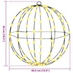 Casa si Gradina - Decoratiuni - Decoratiuni de sezon - Decoratiune glob cu 120 LED Alb cald 40 cm Metal - Infinity.ro