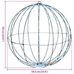 Casa si Gradina - Decoratiuni - Decoratiuni de sezon - Decoratiune glob cu 384 LED 2 pcs Alb rece 60 cm Metal - Infinity.ro