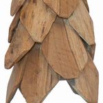 Casa si Gradina - Decoratiuni - Decoratiuni de sezon - Brad de Craciun cu suport Maro 50 cm Lemn masiv de tec - Infinity.ro