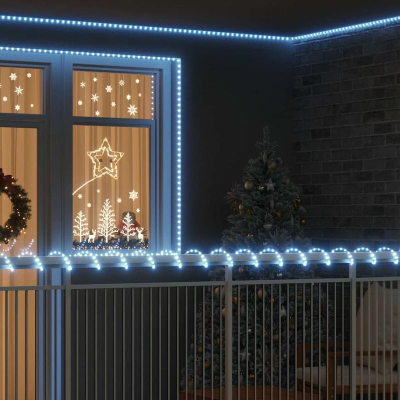 Casa si Gradina - Decoratiuni - Decoratiuni de sezon - Cablu luminos cu 480 LED Alb Rece 20 m PVC - Infinity.ro