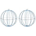 Casa si Gradina - Decoratiuni - Decoratiuni de sezon - Decoratiune glob cu 192 LED 2 pcs Alb rece 40 cm Metal - Infinity.ro