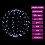Casa si Gradina - Decoratiuni - Decoratiuni de sezon - Decoratiune glob cu 192 LED 2 pcs Alb rece 40 cm Metal - Infinity.ro