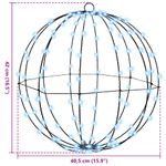 Casa si Gradina - Decoratiuni - Decoratiuni de sezon - Decoratiune glob cu 192 LED 2 pcs Alb rece 40 cm Metal - Infinity.ro