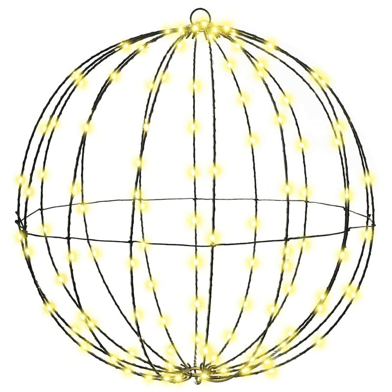 Casa si Gradina - Decoratiuni - Decoratiuni de sezon - Decoratiune glob cu 320 LED 2 pcs Alb cald 50 cm Metal - Infinity.ro