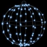 Casa si Gradina - Decoratiuni - Decoratiuni de sezon - Decoratiune glob cu 192 LED 2 pcs Alb rece 30 cm Metal - Infinity.ro