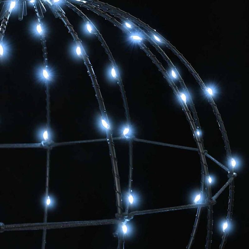 Casa si Gradina - Decoratiuni - Decoratiuni de sezon - Decoratiune glob cu 192 LED 2 pcs Alb rece 30 cm Metal - Infinity.ro