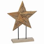 Casa si Gradina - Decoratiuni - Decoratiuni de sezon - Steaua de Craciun Maro 45 x 5 x 60 cm Lemn solid de tec - Infinity.ro