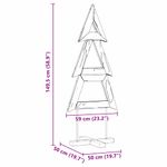 Casa si Gradina - Decoratiuni - Decoratiuni de sezon - Brad de Craciun cu suport Maro 150 cm Lemn masiv de tec - Infinity.ro