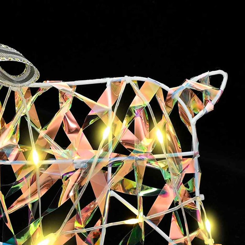 Casa si Gradina - Decoratiuni - Decoratiuni de sezon - Reni LED cu 40 LED 2 pcs Alb cald PET - Infinity.ro