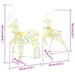 Casa si Gradina - Decoratiuni - Decoratiuni de sezon - Reni LED cu 40 LED 2 pcs Alb cald PET - Infinity.ro