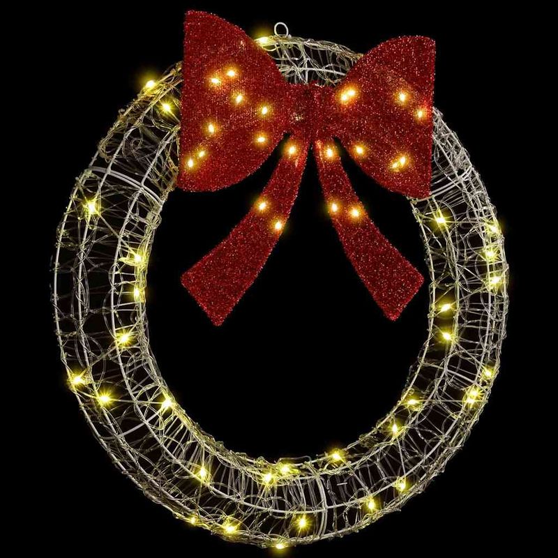 Casa si Gradina - Decoratiuni - Decoratiuni de sezon - Coroana cu lumini cu banda LED Alb cald 75 cm Acril - Infinity.ro