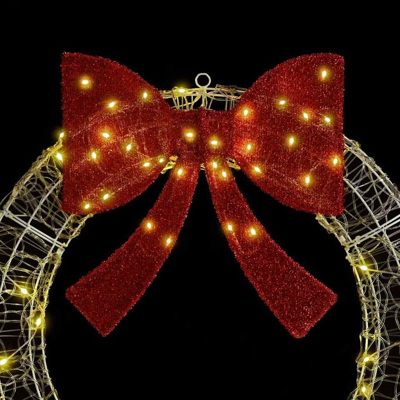 Casa si Gradina - Decoratiuni - Decoratiuni de sezon - Coroana cu lumini cu banda LED Alb cald 75 cm Acril - Infinity.ro