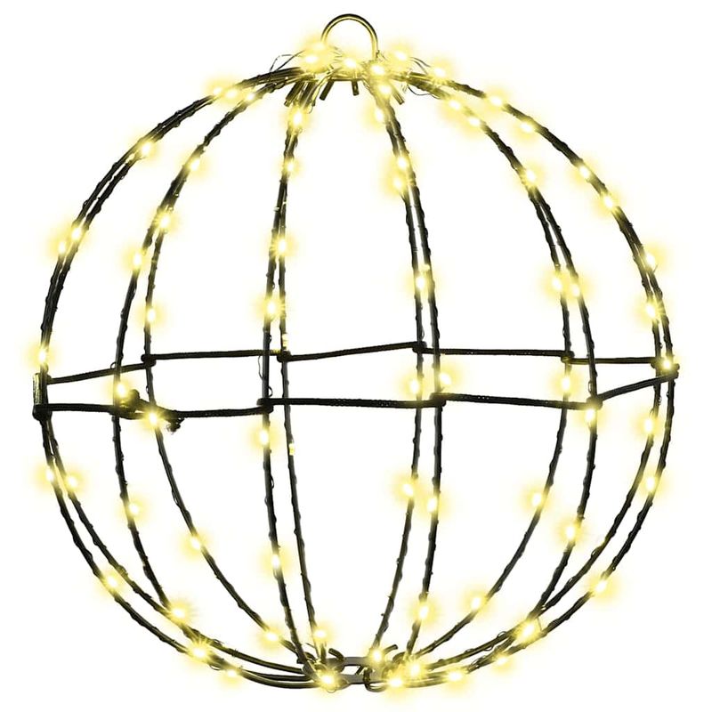 Casa si Gradina - Decoratiuni - Decoratiuni de sezon - Decoratiune glob cu 192 LED 2 pcs Alb cald 30 cm Metal - Infinity.ro