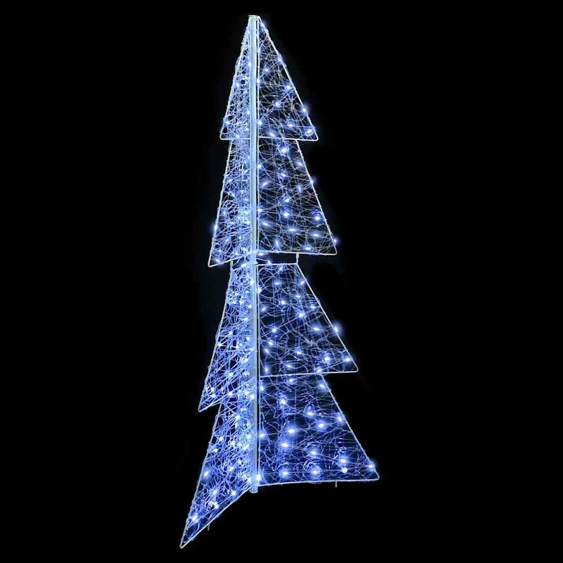 Casa si Gradina - Decoratiuni - Decoratiuni de sezon - Brad de Craciun cu 160 LED Alb Rece 150 cm Acril - Infinity.ro