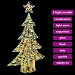 Casa si Gradina - Decoratiuni - Decoratiuni de sezon - Brad de Craciun cu 120 LED Alb cald 120 cm PET - Infinity.ro