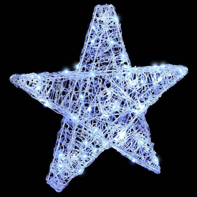 Casa si Gradina - Decoratiuni - Decoratiuni de sezon - Stea 3D cu 50 LED Alb rece 55 x 53.5 x 10 cm Acril - Infinity.ro