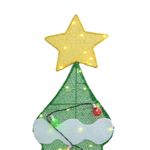 Casa si Gradina - Decoratiuni - Decoratiuni de sezon - Brad de Craciun iluminat cu 3 cutii de cadouri 2D alb cald - Infinity.ro