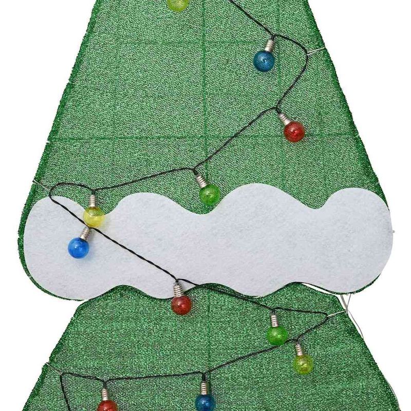 Casa si Gradina - Decoratiuni - Decoratiuni de sezon - Brad de Craciun iluminat cu 3 cutii de cadouri 2D alb cald - Infinity.ro