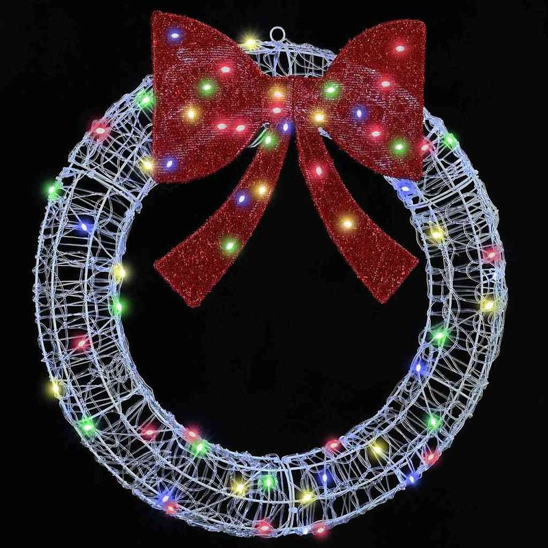 Casa si Gradina - Decoratiuni - Decoratiuni de sezon - Coroana cu lumini cu banda LED Multicolour 75 cm Acril - Infinity.ro