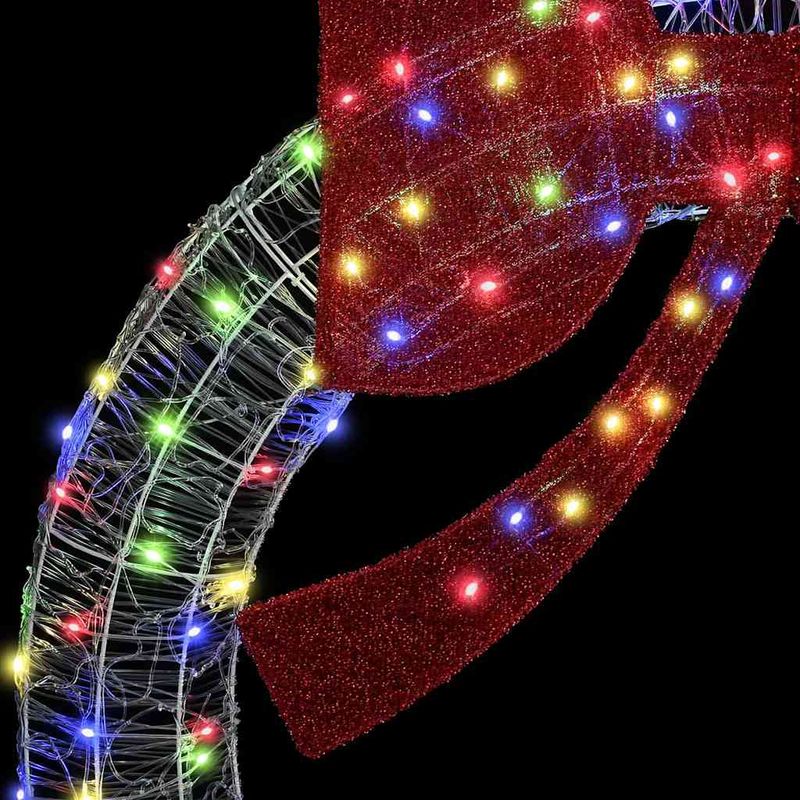 Casa si Gradina - Decoratiuni - Decoratiuni de sezon - Coroana cu lumini cu banda LED Multicolour 75 cm Acril - Infinity.ro