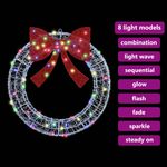 Casa si Gradina - Decoratiuni - Decoratiuni de sezon - Coroana cu lumini cu banda LED Multicolour 75 cm Acril - Infinity.ro