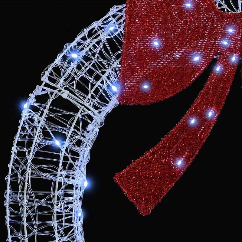 Casa si Gradina - Decoratiuni - Decoratiuni de sezon - Coroana cu lumini cu banda LED Alb rece 120 cm Acril - Infinity.ro