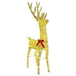 Casa si Gradina - Decoratiuni - Decoratiuni de sezon - Sanie cu ren Alb cald 70 x 26 x 128.5 cm tesatura - Infinity.ro