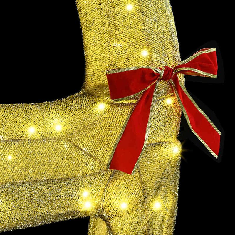 Casa si Gradina - Decoratiuni - Decoratiuni de sezon - Sanie cu ren Alb cald 70 x 26 x 128.5 cm tesatura - Infinity.ro