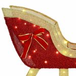 Casa si Gradina - Decoratiuni - Decoratiuni de sezon - Sanie cu ren Alb cald 70 x 26 x 128.5 cm tesatura - Infinity.ro