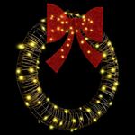 Casa si Gradina - Decoratiuni - Decoratiuni de sezon - Coroana cu 80 LED Alb cald 90 cm Ratan - Infinity.ro