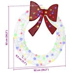 Casa si Gradina - Decoratiuni - Decoratiuni de sezon - Coroana cu lumini cu banda LED Multicolour 90 cm Acril - Infinity.ro