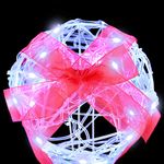 Casa si Gradina - Decoratiuni - Decoratiuni de sezon - Decoratie cutie de cadou 3 pcs Alb rece 20 x 20 x 21 cm Acril - Infinity.ro