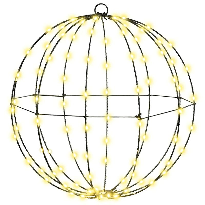 Casa si Gradina - Decoratiuni - Decoratiuni de sezon - Decoratiune glob cu 192 LED 2 pcs Alb cald 40 cm Metal - Infinity.ro