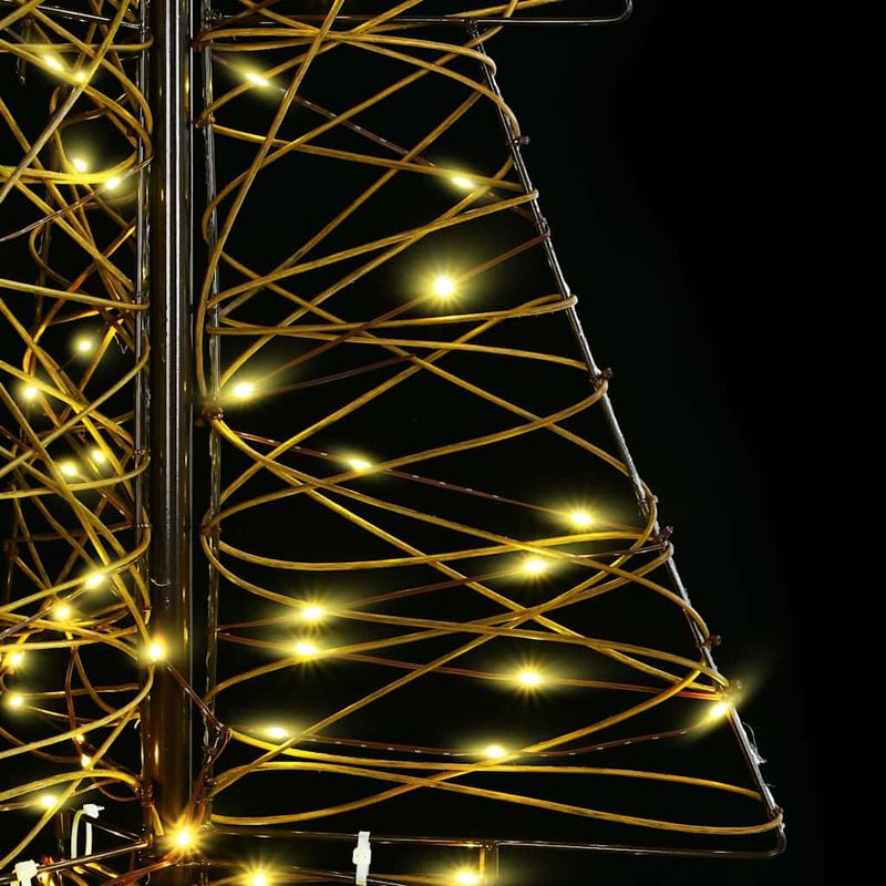 Casa si Gradina - Decoratiuni - Decoratiuni de sezon - Brad de Craciun cu 240 LED Alb cald 180 cm Ratan - Infinity.ro