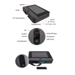 Casa si Gradina - Electrice - Smart Home - Accesorii control acces si supraveghere - Vizor Inteligent Cu Ecran De 5 Inchi, CRISTALIS SALE™, Wireless Tuya Smart/ Smart Life, 1080P Full HD, Vedere Nocturna - Infinity.ro