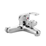 Casa si Gradina - Sanitare - Cazi si cabine de dus - Coloane si seturi de dus - Set complet cada si dus – baterie monocomanda, bara verticala, para dus 5 jeturi, furtun 1.5 m, finisaj cromat - Infinity.ro