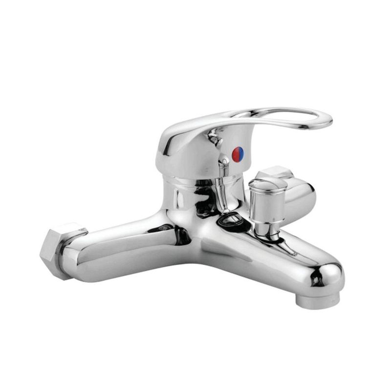 Casa si Gradina - Sanitare - Cazi si cabine de dus - Coloane si seturi de dus - Set complet cada si dus – baterie monocomanda, bara verticala, para dus 5 jeturi, furtun 1.5 m, finisaj cromat - Infinity.ro