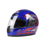 Auto si Moto - Moto - Echipamente protectie moto - Casti moto - Casca moto/scuter Full face unisex, cu viziera, marime universala 56-62cm, albastra - Infinity.ro