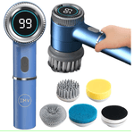 Electronice si Electrocasnice - Ingrijirea locuintei - Mopuri electrice - Perie de curatare electrica multifunctionala, portabila, ideala pentru bucatarie si baie, wireless, 5 perii accesoriu - Infinity.ro