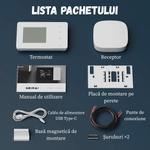 Casa si Gradina - Termice - Centrale termice si accesorii - Accesorii incalzire - Termostat de ambient inteligent BIRAI® EcoTherm Controlat Prin Internet/Smartphone Programabil WiFi din Aplicatie, Alb - Infinity.ro