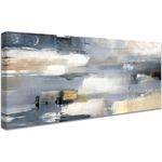 Casa si Gradina - Decoratiuni - Tablouri - Tablou canvas mare, design abstract, in rama de lemn, decor modern perete pentru living, dormitor, restaurant, 50x120cm - Infinity.ro