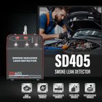 Auto si Moto - Reparatii si depanare - Scule auto - Scule si truse auto - Detector scurgeri cu fum Solary SD405 – aparat de depistare a pierderilor in EVAP/admisie/evacuare, 12V DC, debit 8 L/m - Infinity.ro