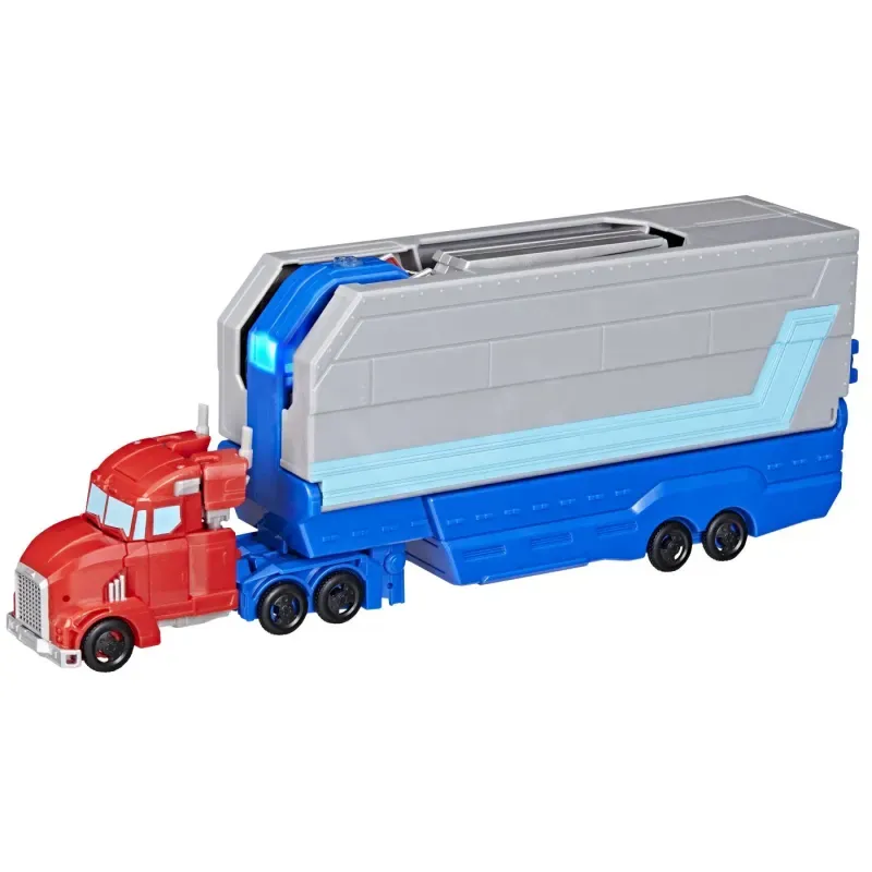Jucarii, Copii si Bebe - Jucarii si jocuri - Figurine - Transformers Earthspark Camion Cu Remorca De Lupta Optimus Prime - Infinity.ro