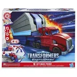 Jucarii, Copii si Bebe - Jucarii si jocuri - Figurine - Transformers Earthspark Camion Cu Remorca De Lupta Optimus Prime - Infinity.ro