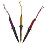 Sport si Outdoor - Camping - Cutite, bricege si accesorii - Cutite si bricege - Set de vanatoare DEPOX®, Sabie Red Ronin si set trei cutite de aruncat, otel inoxidabil, negru - Infinity.ro