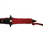 Sport si Outdoor - Camping - Cutite, bricege si accesorii - Cutite si bricege - Set de vanatoare DEPOX®, Sabie Red Ronin si set trei cutite de aruncat, otel inoxidabil, negru - Infinity.ro