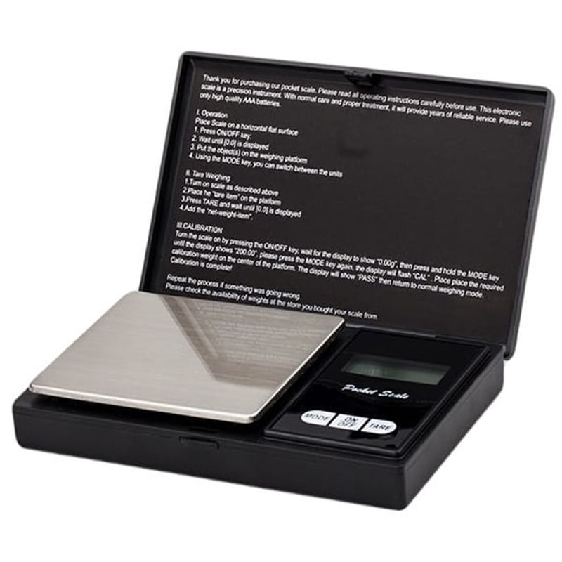 Casa si Gradina - Constructii - Depozitare, transport si protectie - Cantare electronice comerciale - Cantar digital de buzunar DEPOX®, Special Weight, afisaj LCD, protectie plastic, 13 cm, 0.01 g-200 g, negru - Infinity.ro