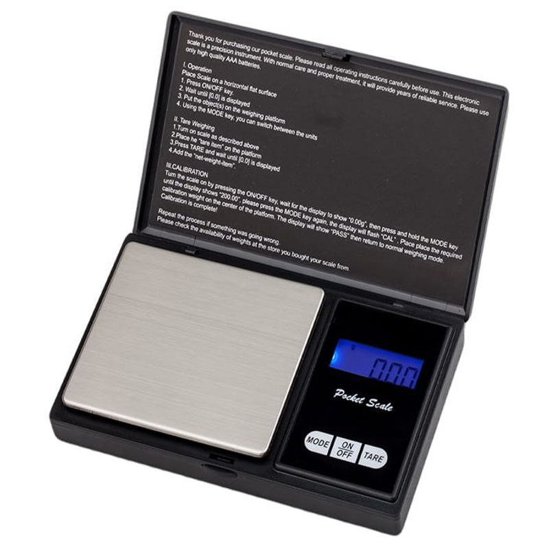 Casa si Gradina - Constructii - Depozitare, transport si protectie - Cantare electronice comerciale - Cantar digital de buzunar DEPOX®, Special Weight, afisaj LCD, protectie plastic, 13 cm, 0.01 g-200 g, negru - Infinity.ro