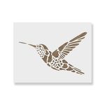 Casa si Gradina - Decoratiuni - DIY - Sabloane decorative pereti - Sablon Perete vopsire, tencuiala 0.7mm Colibri model MXSP7400, 300 x 300 mm - Infinity.ro