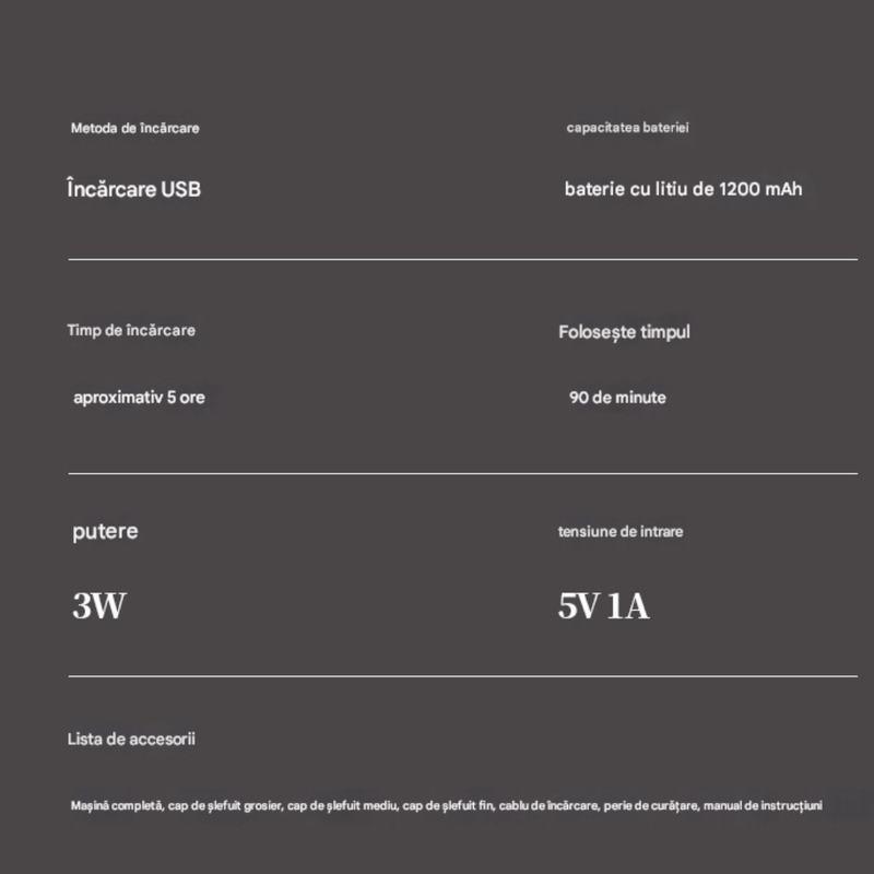 Ingrijire personala si Cosmetice - Aparate & accesorii ingrijire personala - Aparate cosmetice - Aparate pentru manichiura-pedichiura - Pila electrica set 10 bucati pentru talpi si calcaie Arvada® DrSkin V-601, Display Digital, Led - Infinity.ro